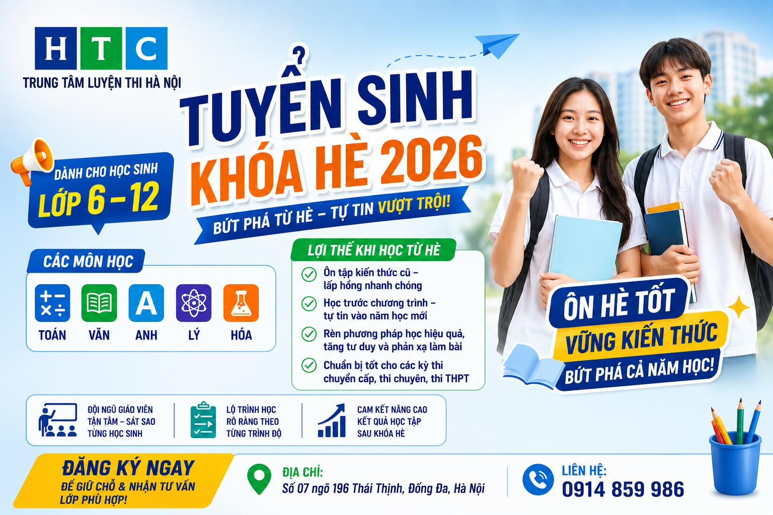 Tuyển sinh khóa học hè 2026