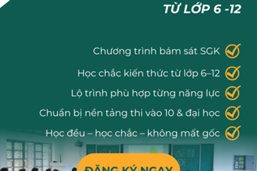 KHÓA HỌC LỚP 6 - 12